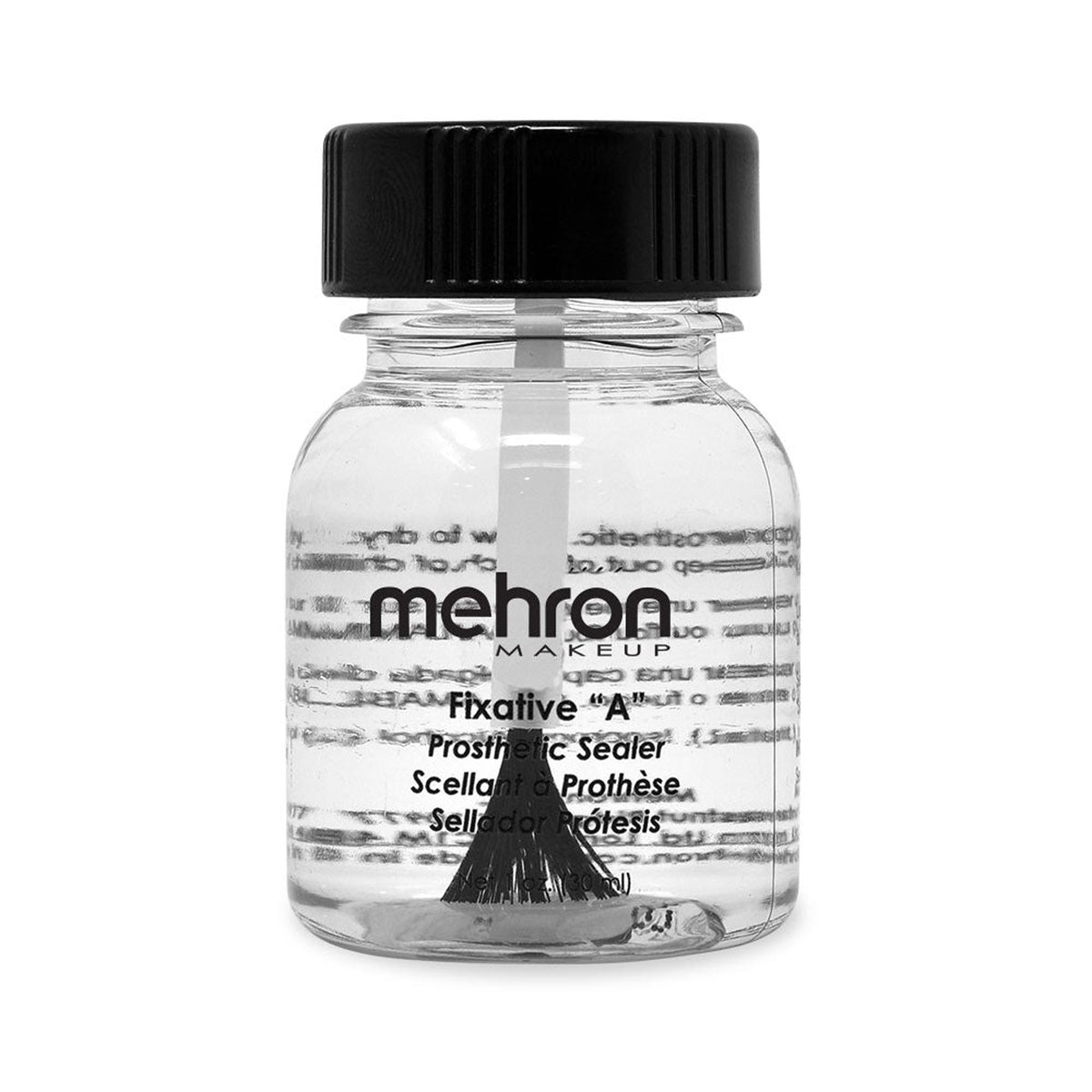 Mehron 3D Fixative Prosthetic Sealer with brush, 1 ounce