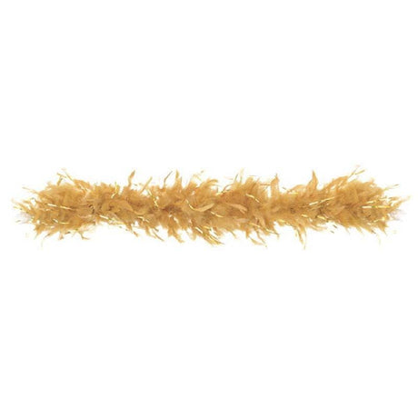 Buy Costume Accessories Gold feather boa sold at Party Expert