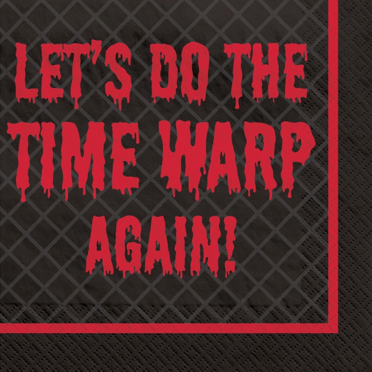 AMSCAN CA Halloween Rocky Horror Show Small Beverage Napkins, 36 Count