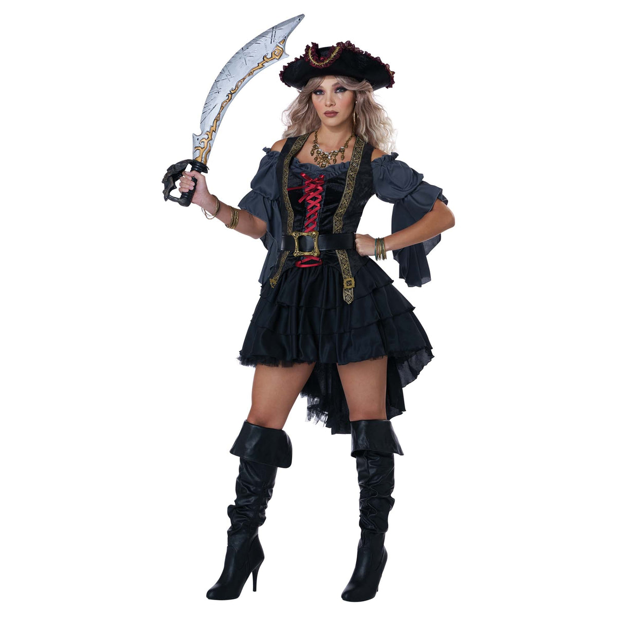 CALIFORNIA COSTUMES Costumes Beauty of the Dark Seas Pirate Costume for Adults