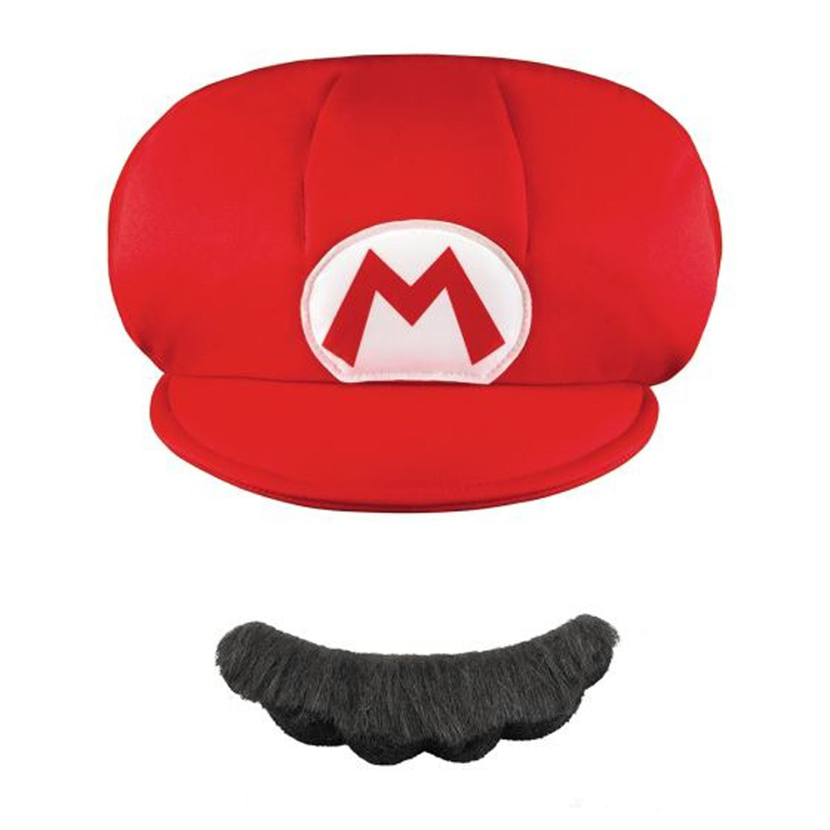 DISGUISE (TOY-SPORT) Costume Accessories Mario Hat and Mustache for Kids, Super Mario Bros 039897737553