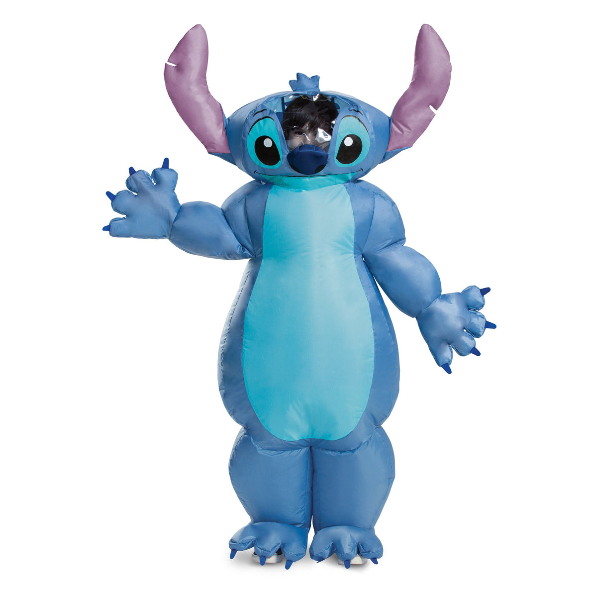 DISGUISE (TOY-SPORT) Costumes Disney Lilo and Stitch Inflatable Costume for Kids, Blue Jumpsuit 192995116504