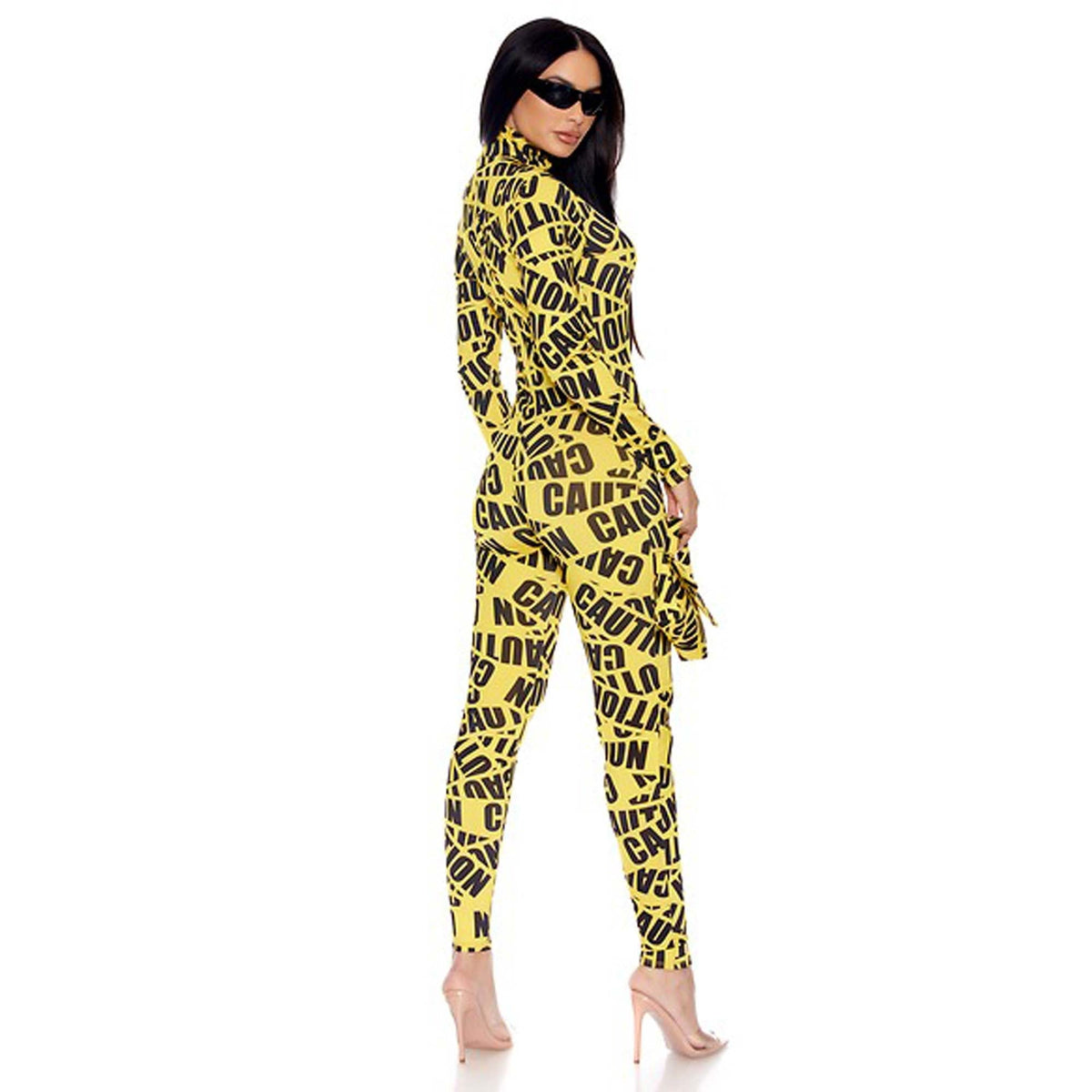 FORPLAY INC. Costumes Caution Tape Costume for Adults, Jumpsuit