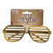 Buy Costume Accessories Gold slotted glasses sold at Party Expert