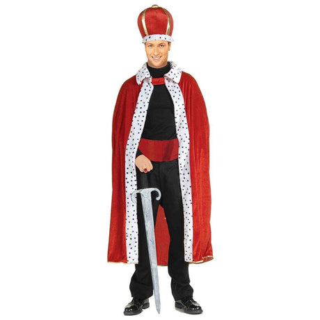 Buy Costume Accessories Red king accessory set for men sold at Party Expert