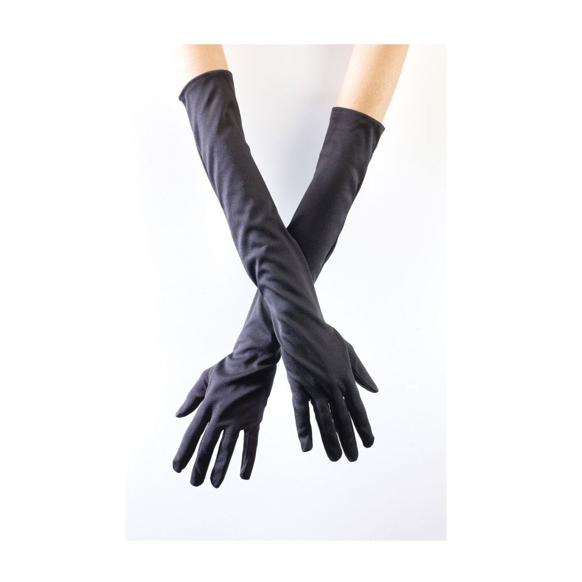 FUN WORLD Costume Accessories Black Opera Gloves for Adults, 20.5 Inches 023168481100