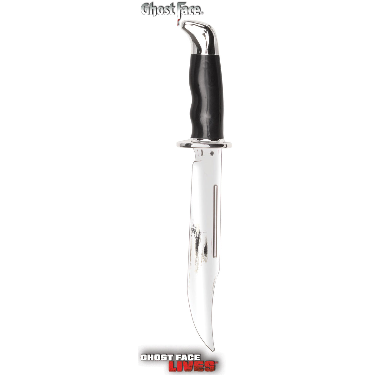 FUN WORLD Costume Accessories Chrome Bowie Knife, Ghost Face, 13 Inches, 1 Count 071765111379
