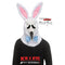 FUN WORLD Costume Accessories Ghost Face Bunny Ear Mask for Adults, Scream 071765164085