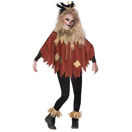 Buy Costume Accessories Scarecrow Poncho for Girls sold at Party Expert