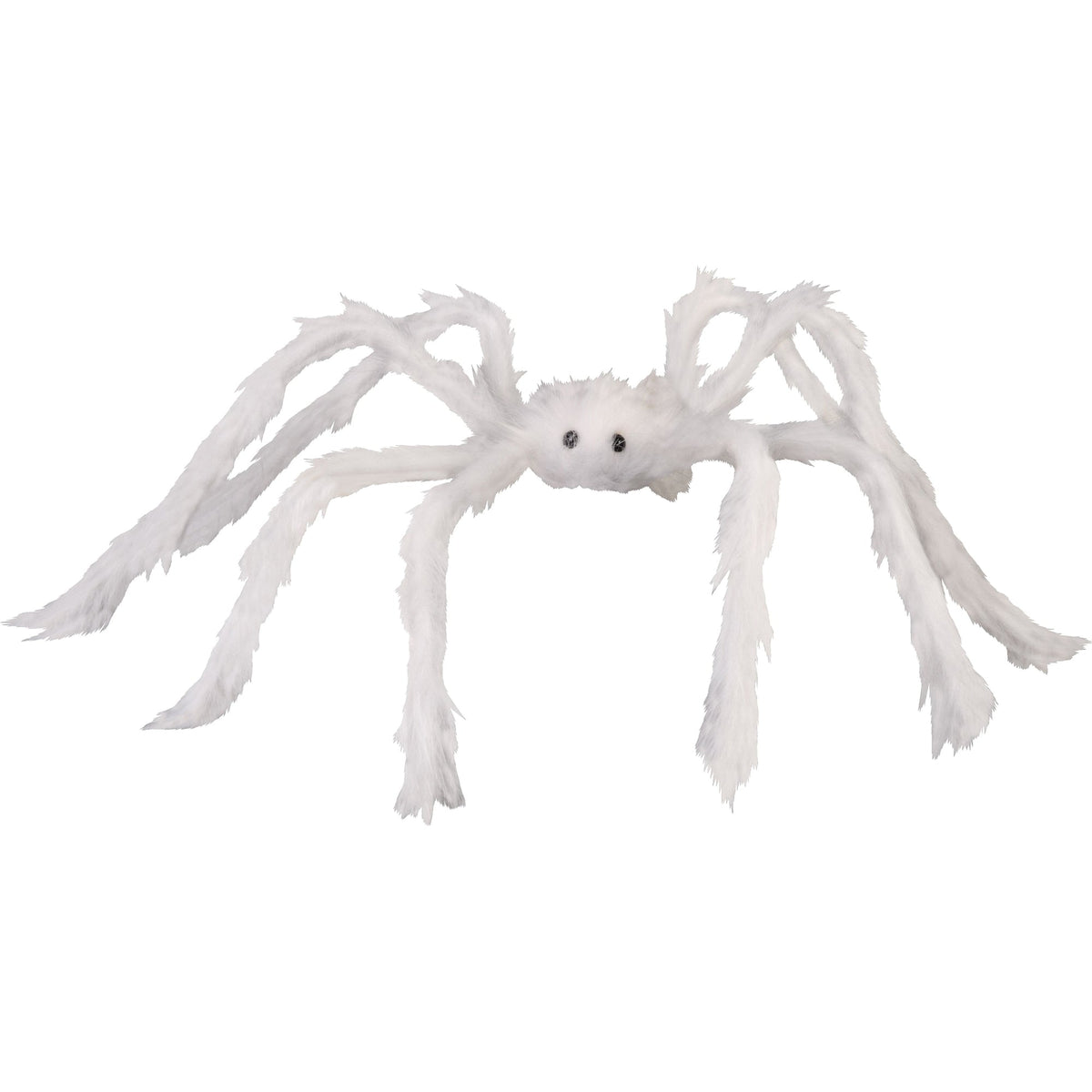 FUN WORLD Halloween Fuzzy White Posable Spider, 31 Inches, 1 Count 71765171267