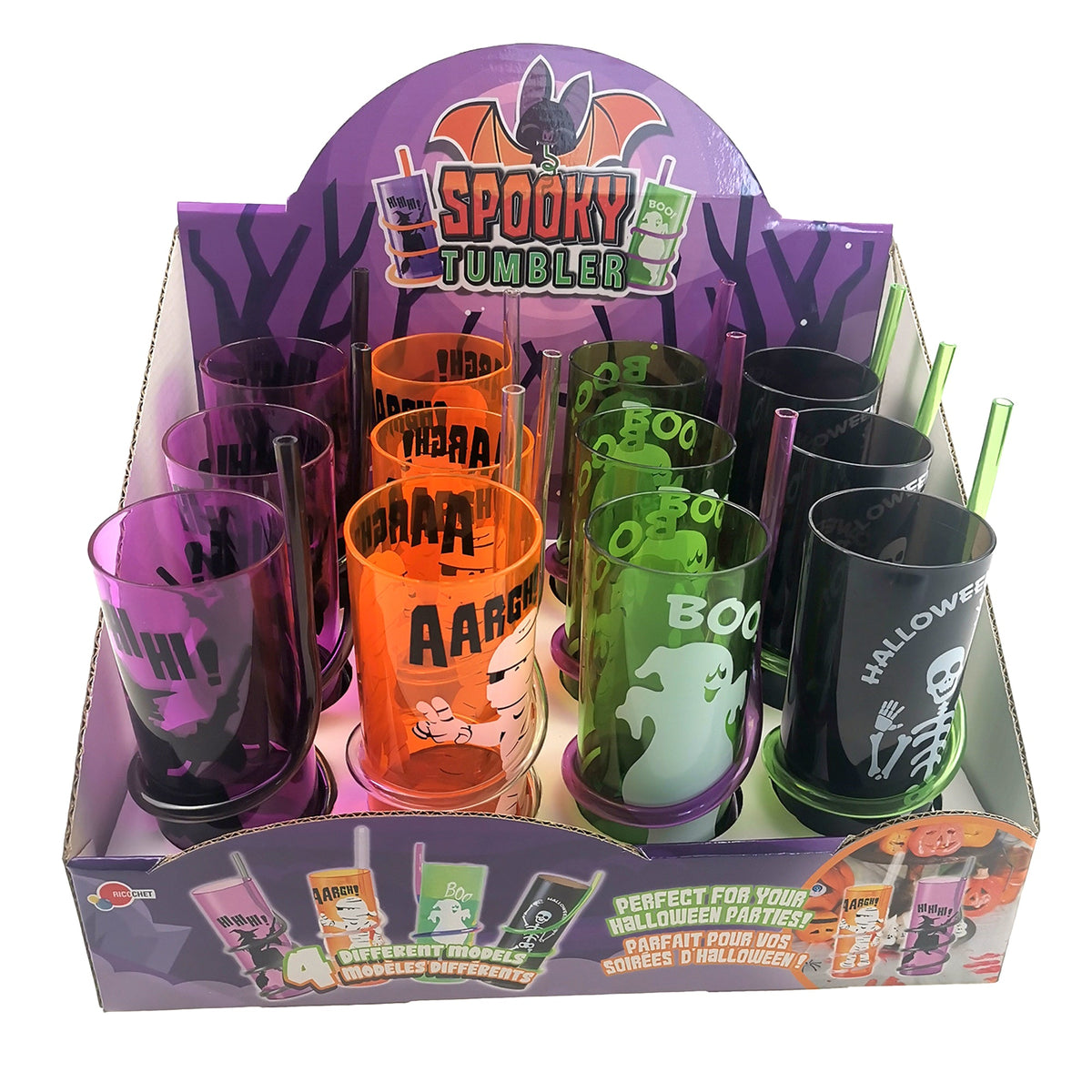 GROUPE RICOCHET Impulse Buying Halloween Spooky Tumbler, Assortment, 1 count 824464125624