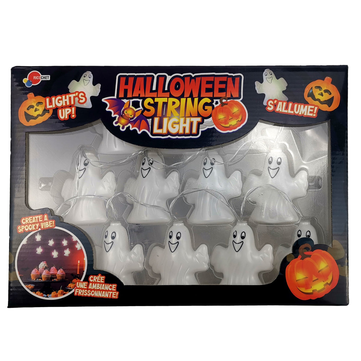 GROUPE RICOCHET Impulse Buying Halloween String Lights, 1 count 824464125662