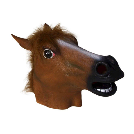 Buy Costume Accessories Brown horse mask sold at Party Expert