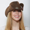 Buy Costume Accessories Brown leatherlike cowboy hat for adults sold at Party Expert