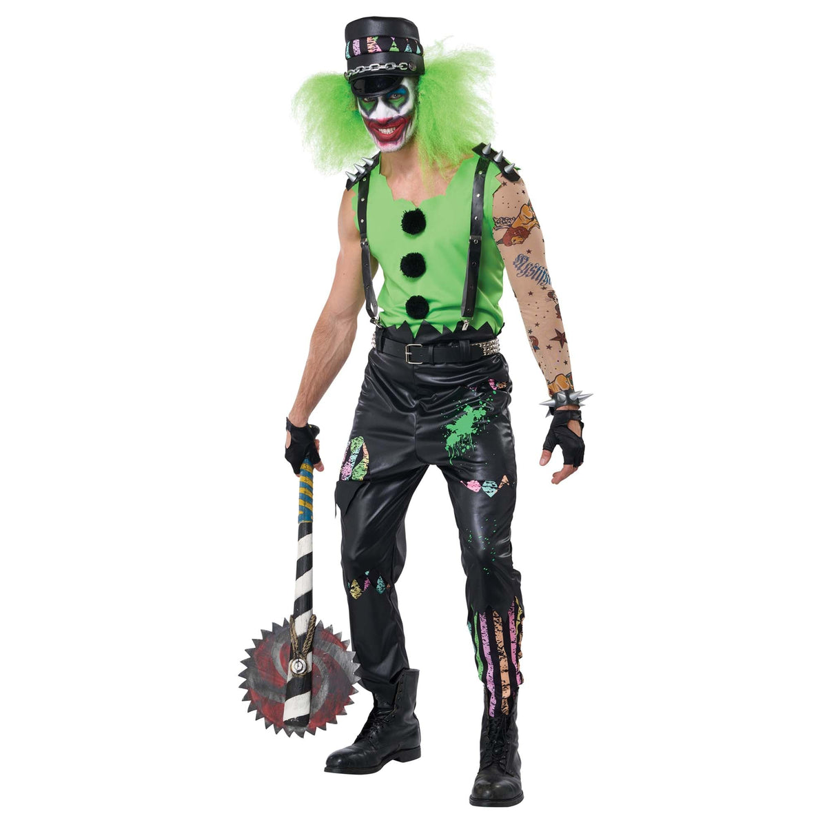 CALIFORNIA COSTUMES Costumes Crazed Clown Costume for Adults