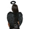 Hangzhou Youzhou import & Export Co. Costumes Accessories Black Feather Kit for Adults, Wings and Halo