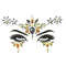 Buy Costume Accessories Yellow & silver face art crystal stickers sold at Party Expert