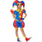 IN SPIRIT DESIGNS Costumes Pomni Costume for Kids, Amazing Digital Circus, Romper, Hat and Gloves
