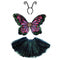 IVY TRADING INC. Costume Accessories Black Fairy Costume Kit for Kids, Black Tutu 8336572210082