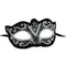 KBW GLOBAL CORP Costume Accessories Venitian Mask Black and Silver 831687021305