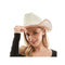 KBW GLOBAL CORP Costume Accessories White and Rose Gold Cowboy Hat for Adults