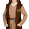 KROEGER Costumes Star Wars Obi-Wan Qualux Costume for Kids, Brown Hooded Robe