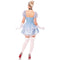 LEG AVENUE/SKU DISTRIBUTORS INC Costumes Ballroom Babe Costume for Adults, Blue Dress, Choker and Headband