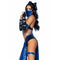 LEG AVENUE/SKU DISTRIBUTORS INC Costumes Blue Ninja Sexy Costume for Adults, Blue and black Crop Top