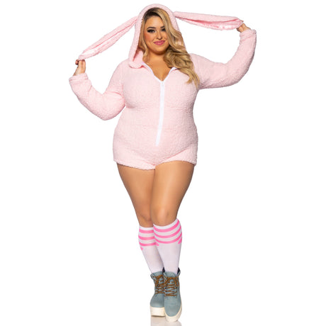 LEG AVENUE/SKU DISTRIBUTORS INC Costumes Cuddle Bunny Plus Size Costume for Adults, Pink Romper