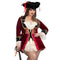 LEG AVENUE/SKU DISTRIBUTORS INC Costumes Pirate Captain Costume for Plus Size Adults, Velvet dress