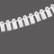 MERI MERI Halloween Ghost Tissue Paper Garland, 78 Inches, 1 Count 636997292410