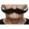 MUSTACHES Costume Accessories Black Handlebar Mustache, 1 Count 4779037230280