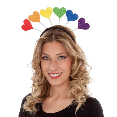 MY OTHER ME FUN COMPANY Costume Accessories Rainbow Heart Headband, Multicolor 8435408265119