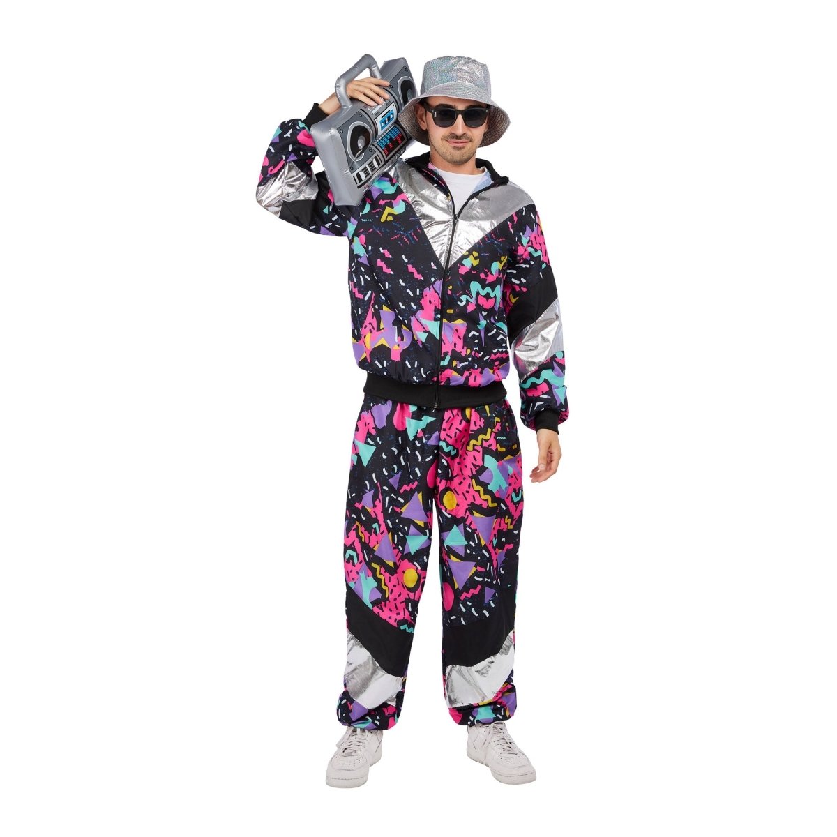 NINGBO NIKO IMP & EXP CO., LTD. Costumes Arcade Fever 80s Costume for Adults, Top and Pants