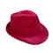 Buy Costume Accessories Fuchsia sequin fedora hat for adults sold at Party Expert