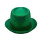 Buy Costume Accessories Green sequin fedora hat for adults sold at Party Expert