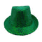 Buy Costume Accessories Green sequin fedora hat for adults sold at Party Expert