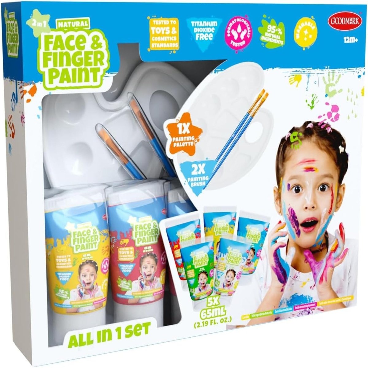 RED PLANET GROUP Costume Accessories Natural Face and Finger Paint, 1 Count 248970464754