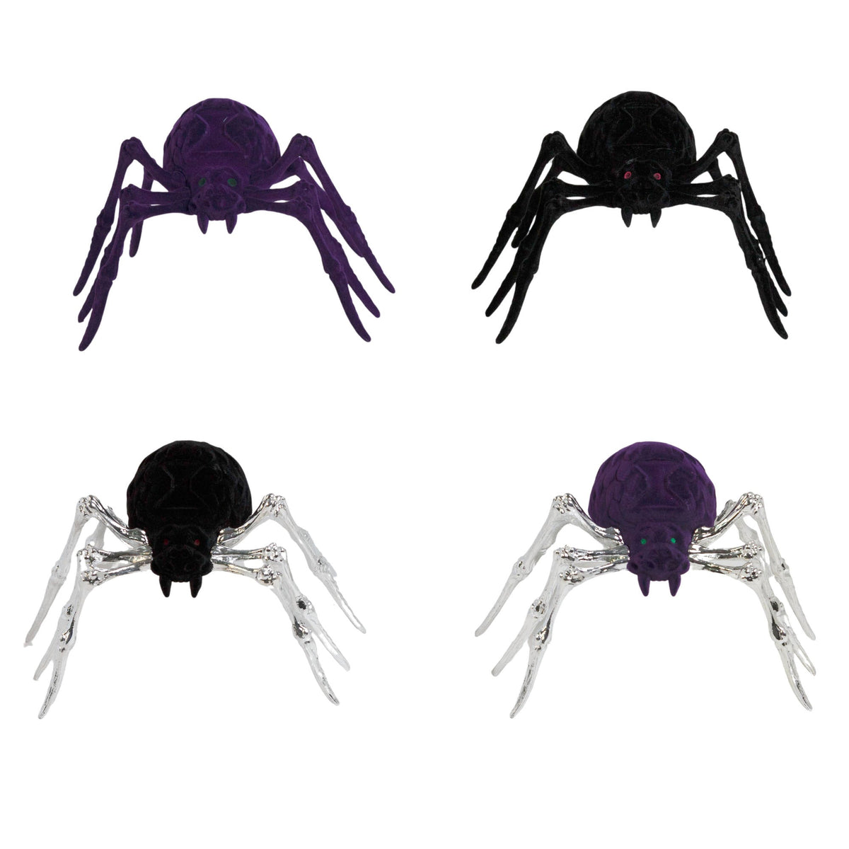 REGEN PRODUCTS CORP. Halloween Flocked Spider Skeleton, Assortment, 1 Count 721003890428