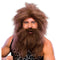 Buy Costume Accessories Prehistoric caveman brown wig & beard set for men sold at Party Expert