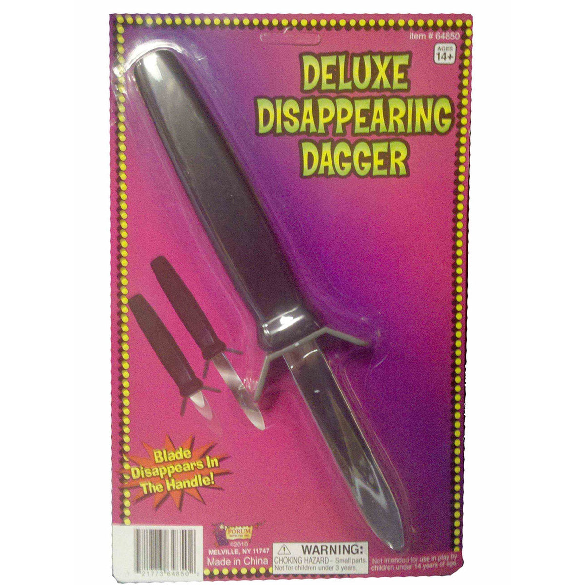 RUBIES II (Ruby Slipper Sales) Costume Accessories Deluxe Disappearing Knife 721773648502