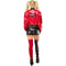 RUBIES II (Ruby Slipper Sales) Costumes Batman Harley Quinn Deluxe Costume for Adults, Red Jacket and Black Shorts