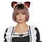 Shaoxing Keqiao Chengyou Textile Co.,Ltd Costumes Accessories Black and Red Ears Headband for Adults