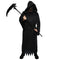 SHENZHEN PARTYGEARS DEVELOPMENT CO. LTD Costumes The Reaper Costume for Adults, Black Robe with Mask and Belt 810077659373