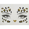 SS INTERNATIONALS Costume Accessories Cheetah Face Art Crystal Stickers, 1 Count 840482505767
