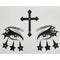 SS INTERNATIONALS Costume Accessories Cross and Stars Face Art Crystal Stickers, 1 Count 840482505774