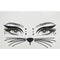 SS INTERNATIONALS Costume Accessories Kitty Cat Face Art Crystal Stickers, 1 Count 84048505743