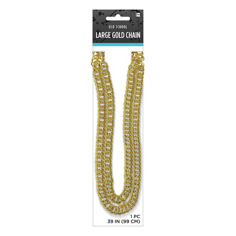 SUIT YOURSELF COSTUME CO. Costume Accessories Big gold chain necklace 809801711234