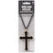 Buy Costume Accessories Black beaded cross necklace sold at Party Expert