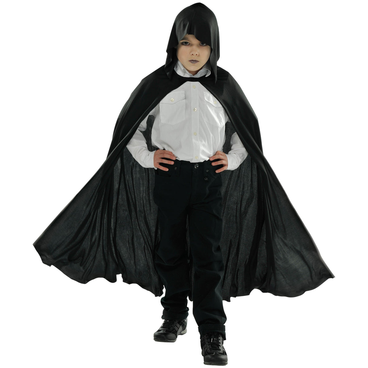 SUIT YOURSELF COSTUME CO. Costume Accessories Black hooded cape for kids 809801703772